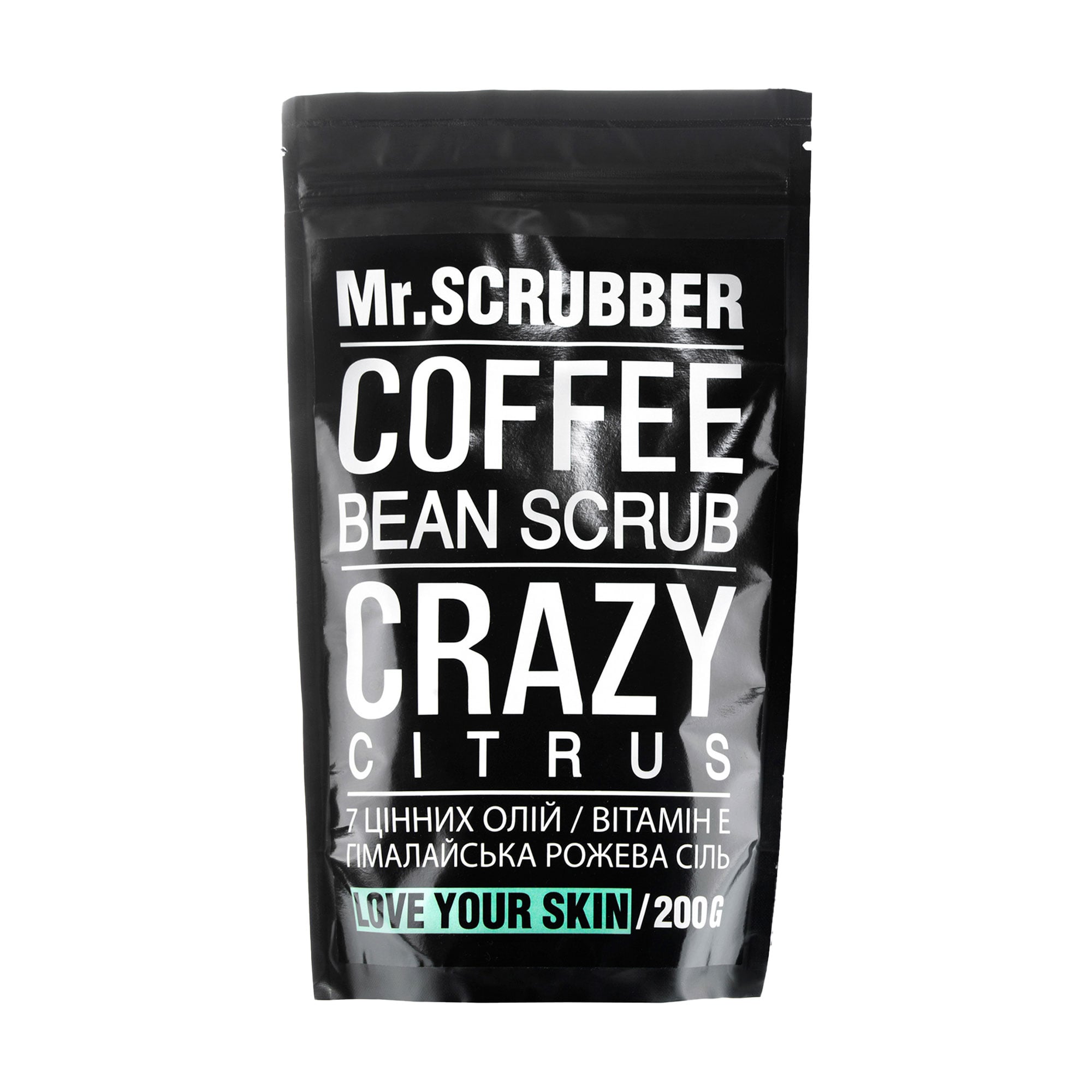Кавовий скраб для тіла й обличчя Mr.Scrubber Crazy Citrus для всіх типів шкіри, 200 г