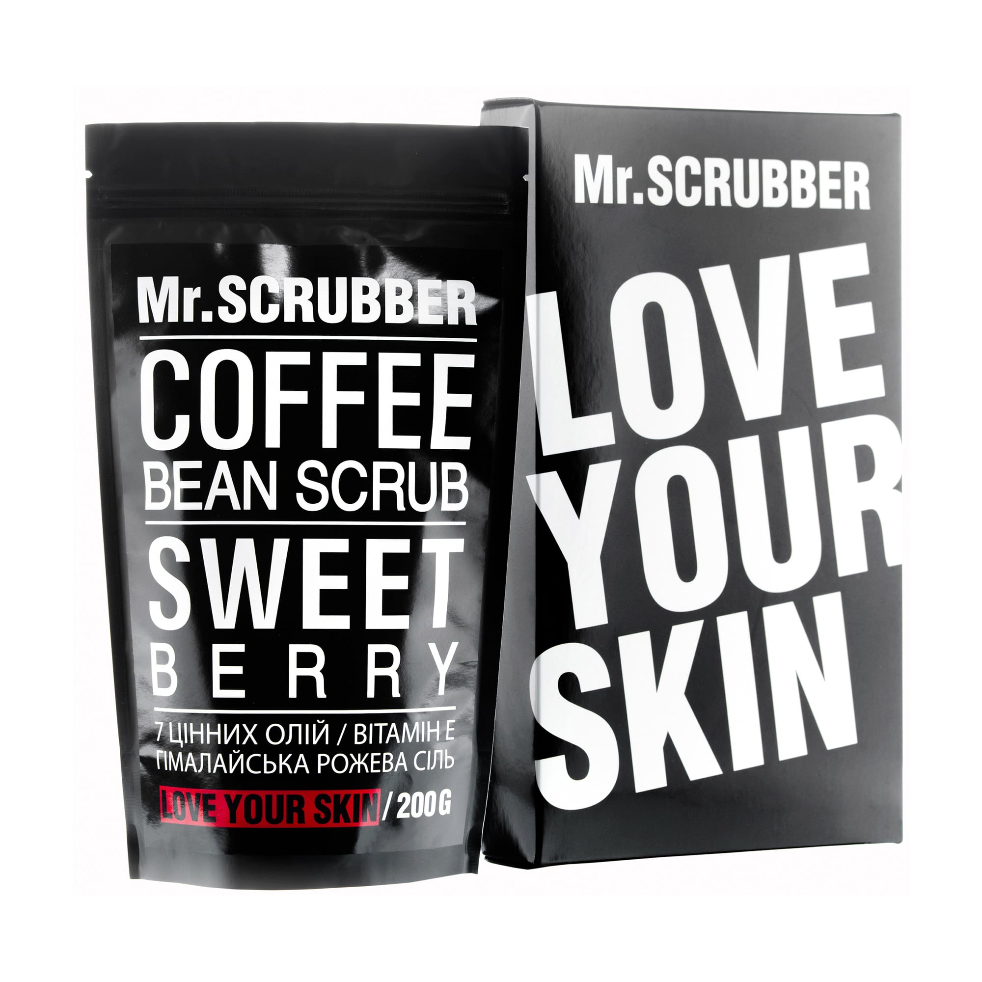 Кавовий скраб для тіла й обличчя Mr.Scrubber Sweet Berry для всіх типів шкіри, 200 г