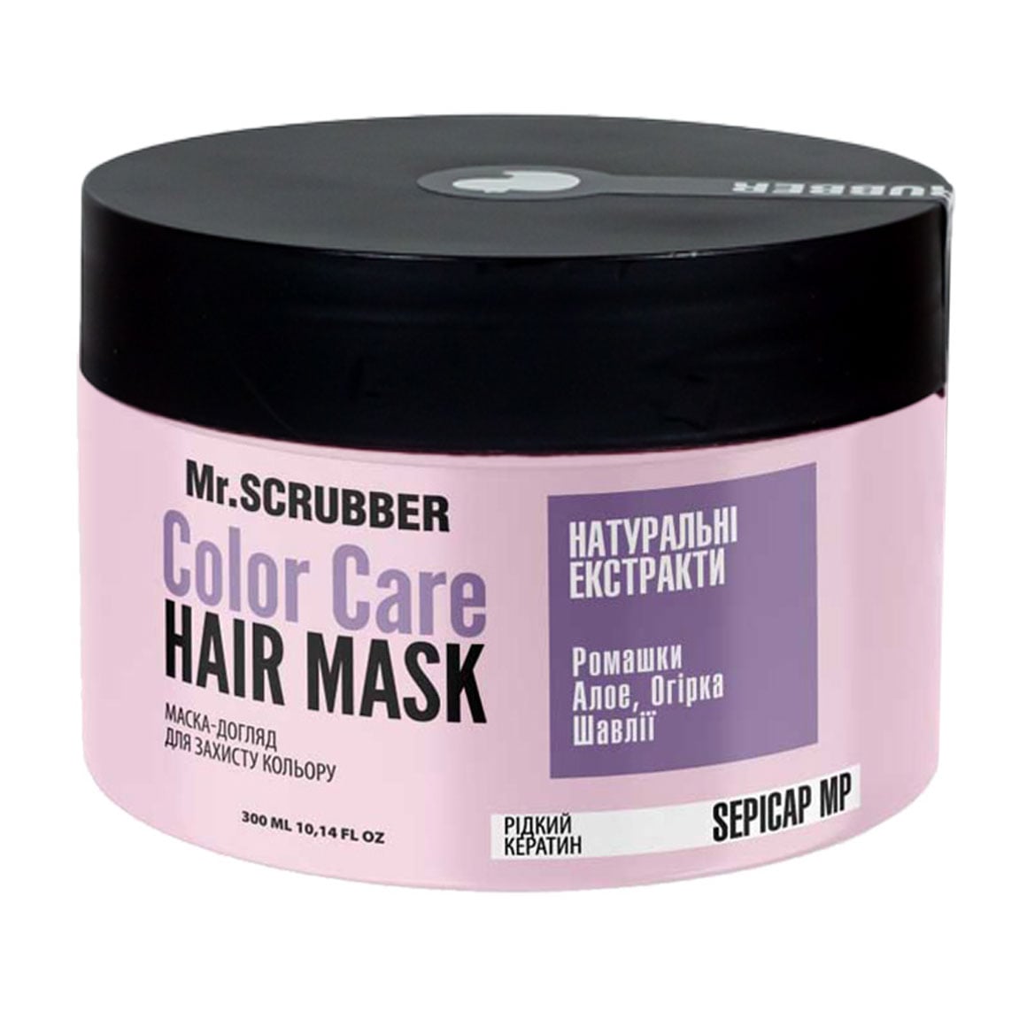 Маска Mr.Scrubber Color Care для захисту кольору фарбованого волосся, з рідким кератином, 200 мл